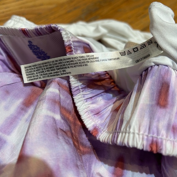 Free People Varsity blues Sandstorm Purple and Red Athletic Shorts Medium - Picture 8 of 8